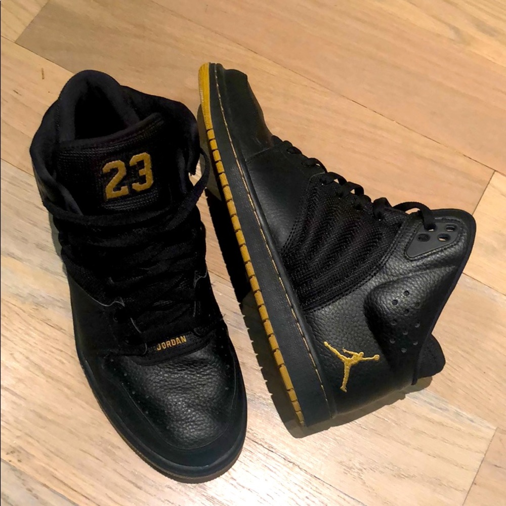 COPY - NIKE AIR JORDAN 1 FLIGHT 4 PREMIUM BLACK G…